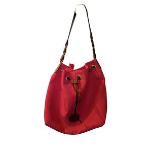 Dooney & Bourke Women's Pink‎ Nylon Drawstring Bucket Bag